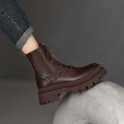 Womens Brown Platform Boots