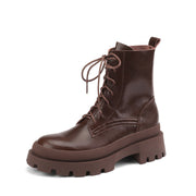 Womens Brown Platform Boots