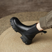 Black Platform Chelsea Boots