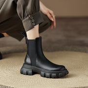 Black Platform Chelsea Boots