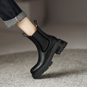 Women's Platform Chelsea Boots Black