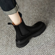 Women's Platform Chelsea Boots Black