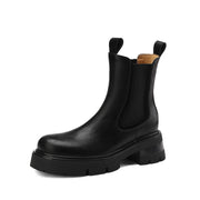 Women's Platform Chelsea Boots Black