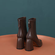 Brown Platform Boots Womens