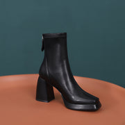 Black Platform Sock Boots